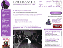 Tablet Screenshot of firstdanceuk.co.uk